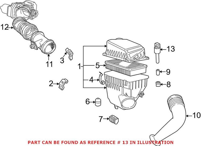 BMW Intake Air Temperature Sensor 13621739510